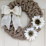 White Burlap Ribbon for Halloween Crafting & Decor