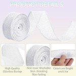 White Burlap Ribbon for Halloween Crafting & Decor