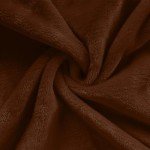 Brown Hooded Plush Robe for Men