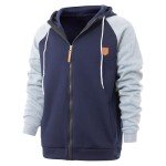 Men's Lightweight Black Zip-Up Halloween Hoodie
