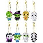 Scary Movie DIY Diamond Art Keychains - 8 Pack