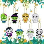 Scary Movie DIY Diamond Art Keychains - 8 Pack