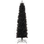 4.5ft Black Pencil Tree for Halloween Decor