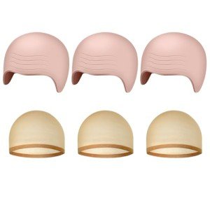 NACHLYNN Halloween Bald Cap for Adults – 2-6 Pcs