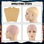 NACHLYNN Halloween Bald Cap for Adults – 2-6 Pcs