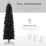 4.5ft Black Pencil Tree for Halloween Decor