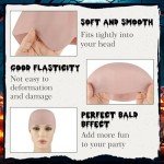 NACHLYNN Halloween Bald Cap for Adults – 2-6 Pcs