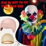 NACHLYNN Halloween Bald Cap for Adults – 2-6 Pcs