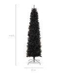 4.5ft Black Pencil Tree for Halloween Decor
