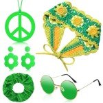 Retro Hippie Costume Accessories Set for Halloween