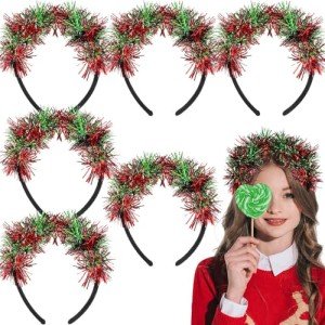 6 Pcs Halloween Fuzzy Pom Pom Headbands