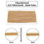 Metallic Gold Braid Lace Trim for Halloween Decor