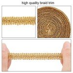Metallic Gold Braid Lace Trim for Halloween Decor
