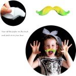 48pcs Self-Adhesive Fake Mustaches for Halloween Fun