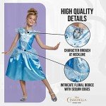 Classic Cinderella Dress for Girls - Halloween Costume