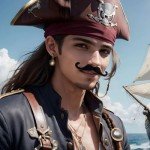 48pcs Self-Adhesive Fake Mustaches for Halloween Fun