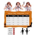 Girls' Scary Clown Costume with Makeup Kit