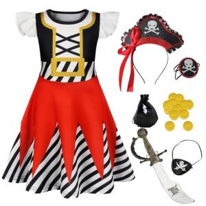 Girls Pirate Costume for Halloween and Parties