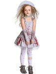 VnimVinter Ghost Bride Tutu Costume for Girls