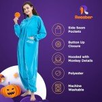 Cozy Blue Animal Onesie Halloween Pajamas