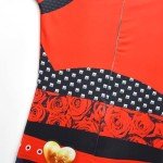 ZIVANTO Girls Red Princess Costume & Wig Set