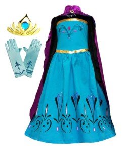 Girls' Coronation Costume Set with Cape & Tiara
