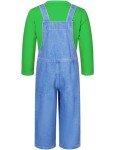 Kids' Green Plumber Costume for Halloween Parties