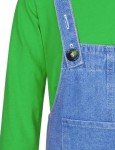 Kids' Green Plumber Costume for Halloween Parties