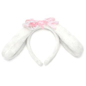 Pink Furry Bunny Ears Headband for Halloween Costume