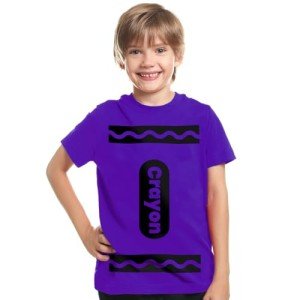 Kids Crayon Halloween Costume Tee for Boys & Girls