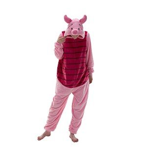 Pink Pig Costume Onesie for Adults Halloween