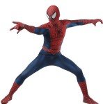 Kids Red Halloween Superhero Cosplay Bodysuit