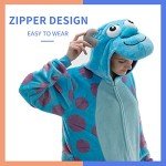Cozy Unisex Flannel Animal Onesie Halloween Costume