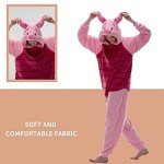 Pink Pig Costume Onesie for Adults Halloween