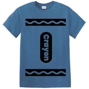 Funny Crayon T-Shirt Costume for Halloween