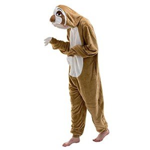 Sloth Halloween Onesie Costume for Adults