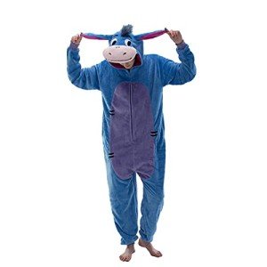 Blue Flannel Donkey Onesie Halloween Costume