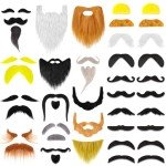 32 Pcs Self-Adhesive Halloween Fake Mustaches