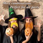 32 Pcs Self-Adhesive Halloween Fake Mustaches