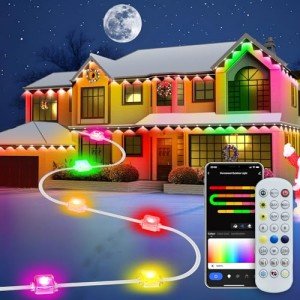 150ft Smart Outdoor Lights for Halloween & Holidays