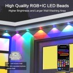 150ft Smart Outdoor Lights for Halloween & Holidays