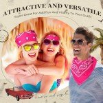 Neon Cowboy Bandanas - 6 Pack Paisley Scarfs