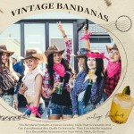 Neon Cowboy Bandanas - 6 Pack Paisley Scarfs
