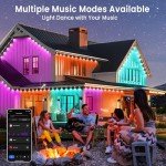 150ft Smart Outdoor Lights for Halloween & Holidays