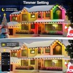 150ft Smart Outdoor Lights for Halloween & Holidays