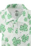 Boys Shamrock Polo Shirt for Halloween Fun