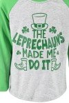 Cute Boys' Raglan Long Sleeve St. Patrick's Shirt