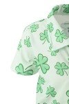 Boys Shamrock Polo Shirt for Halloween Fun