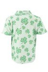 Boys Shamrock Polo Shirt for Halloween Fun