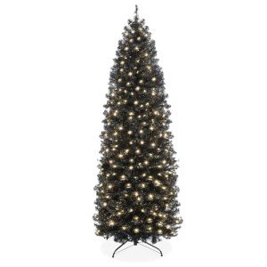 4.5ft Pre-Lit Black Halloween Tree for Spooky Decor